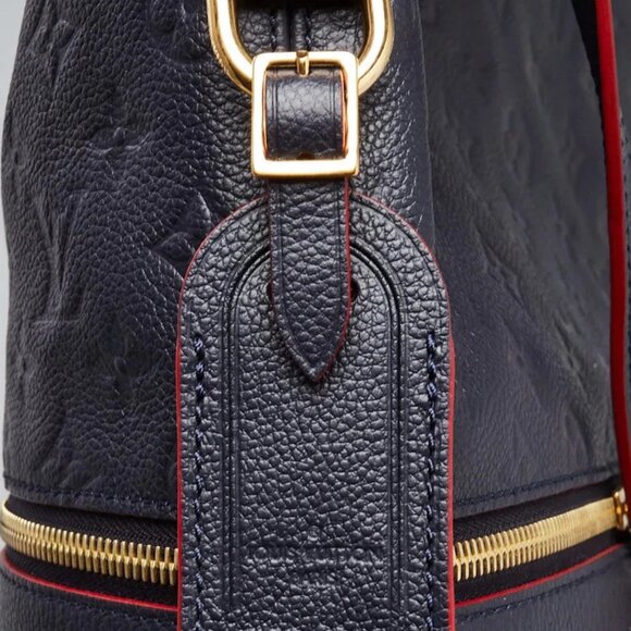 Louis Vuitton Marine/Rouge Monogram Empreinte Leather Melie Bag - Picture 8 of 12
